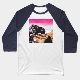 Jeep Wrangler offroading the Rubicon Trail Baseball T-Shirt